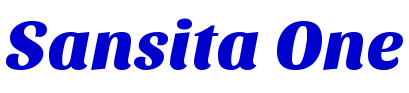Sansita One font